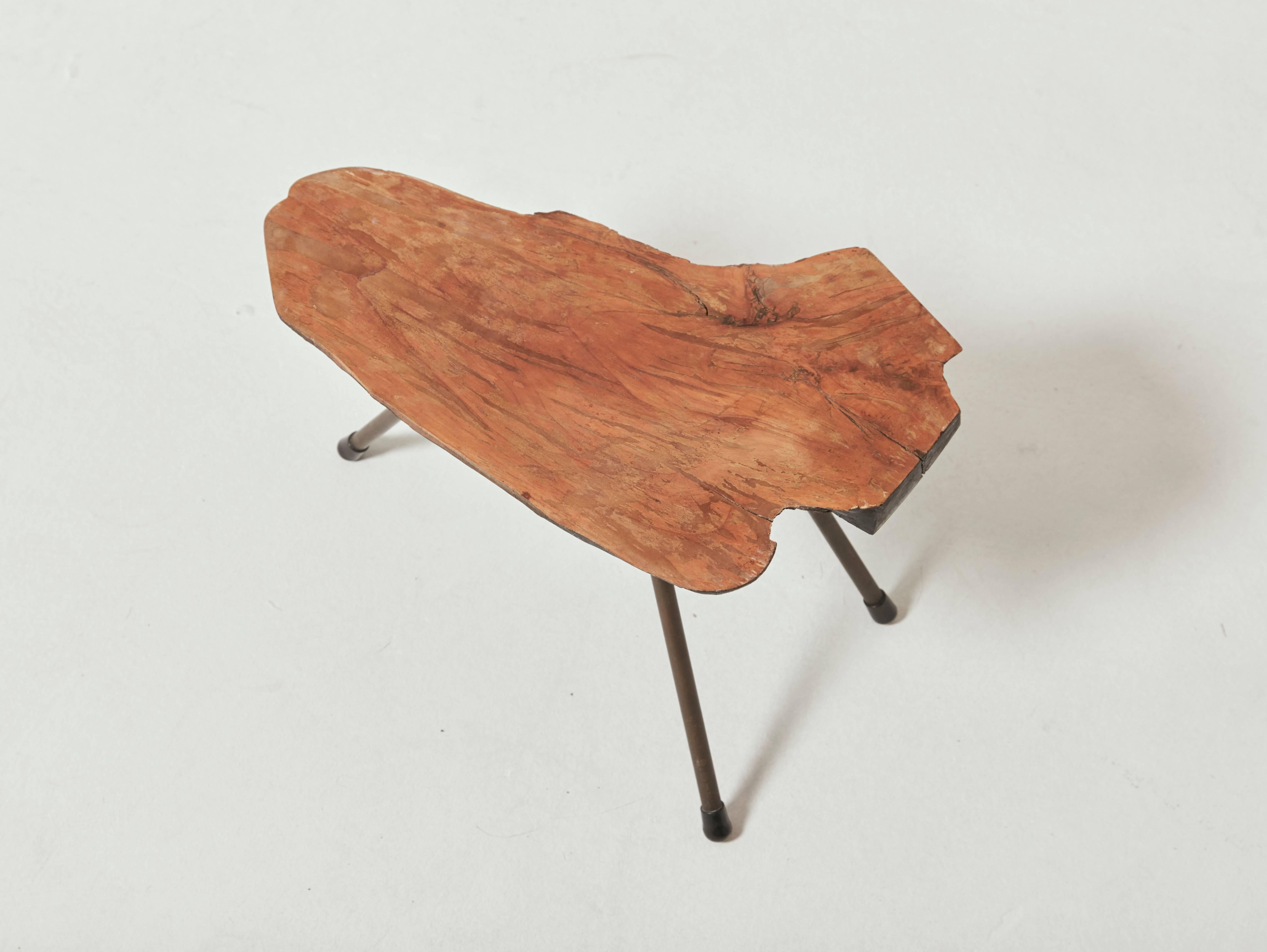 Small Midcentury Tree Trunk Table Attributed to Carl Aubock, Austria, 1950s In Good Condition In London, GB