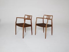 Ensemble de huit chaises de salle à manger Niels O. Møller modèle 64/79 en bois de rose, Danemark, années 1960