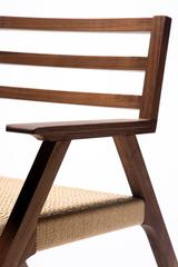 Giacomo Rocking Chair, Walnut and Woven Danish Cord