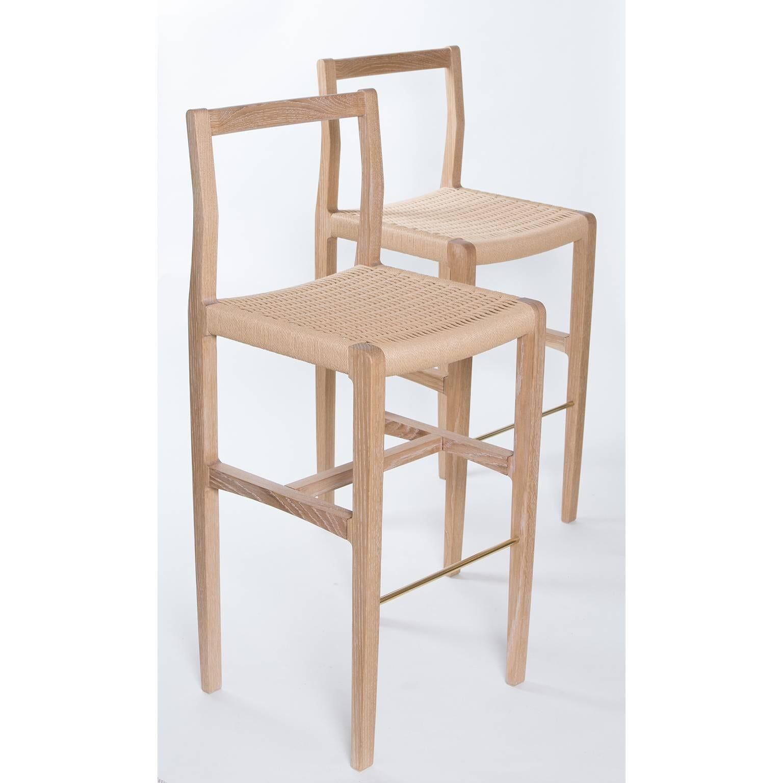 white oak bar stools