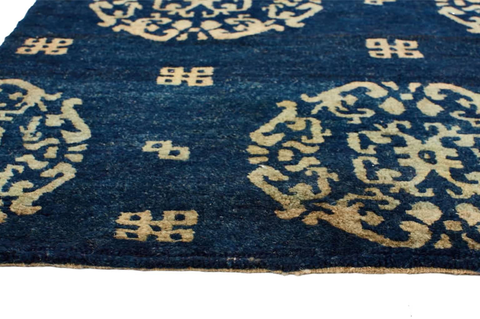 Vintage Tibetan Wool Rug 2