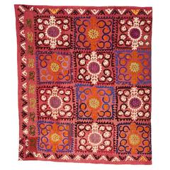 Vintage Pink Suzani Textile