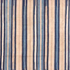 Blue and Cream Vintage Indian Dhurrie