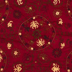 Vintage Red Suzani Textile