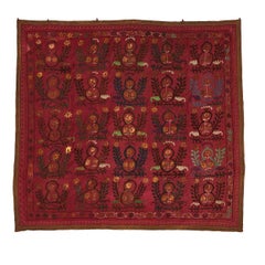 Vintage Red Suzani Textile