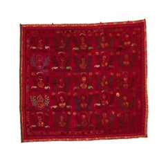 Vintage Red Suzani Textile