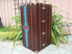 Louis Vuitton Vintage Double Wardrobe Steamer Trunk