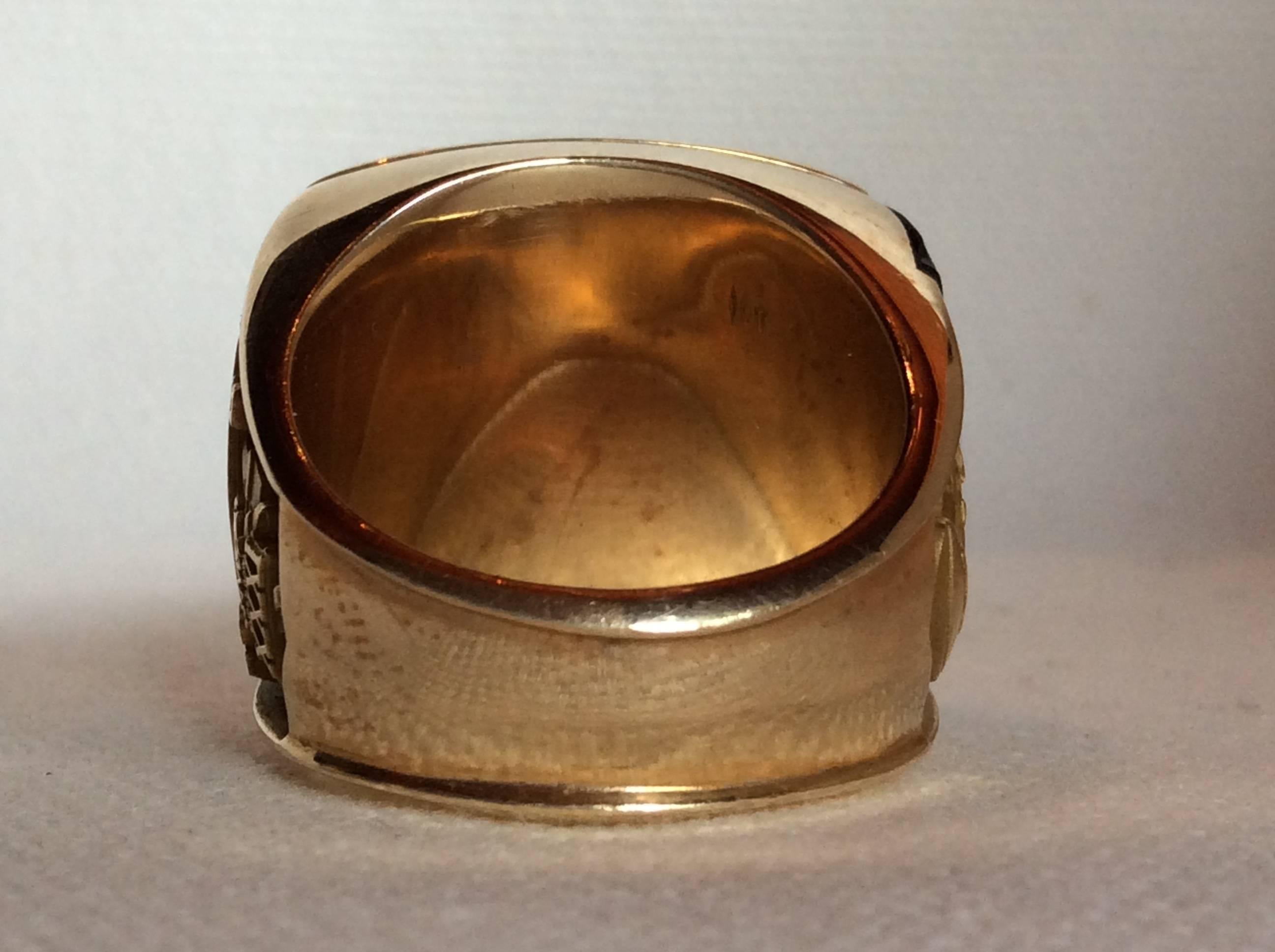 Contemporary 1996 New England Patriots AFC Championship Staff Ring, All Real Diamond NFL gold For Sale