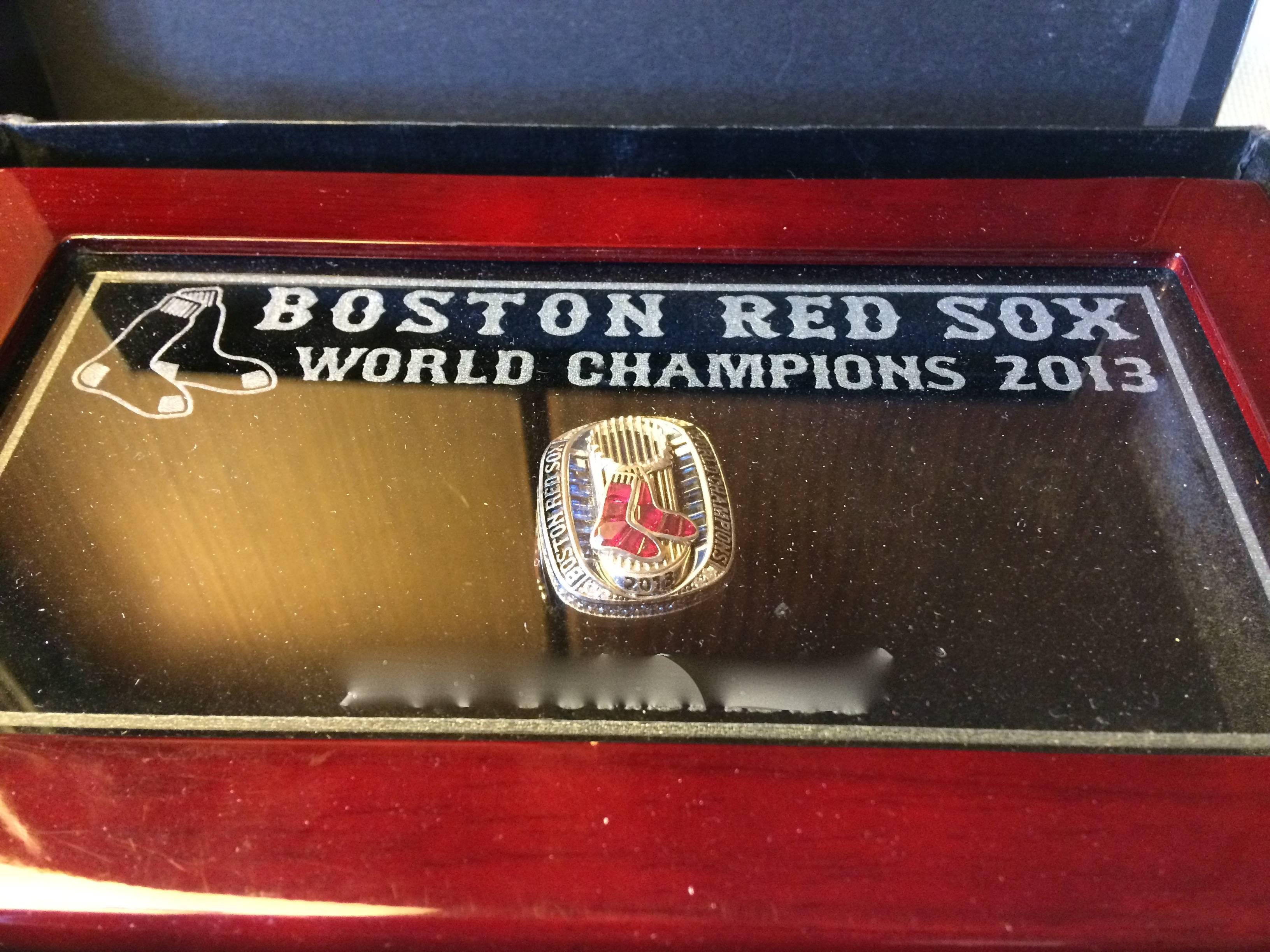2013 Boston Red Sox World Series Championship Ring, Diamonds, Rubies, Sapphires 3