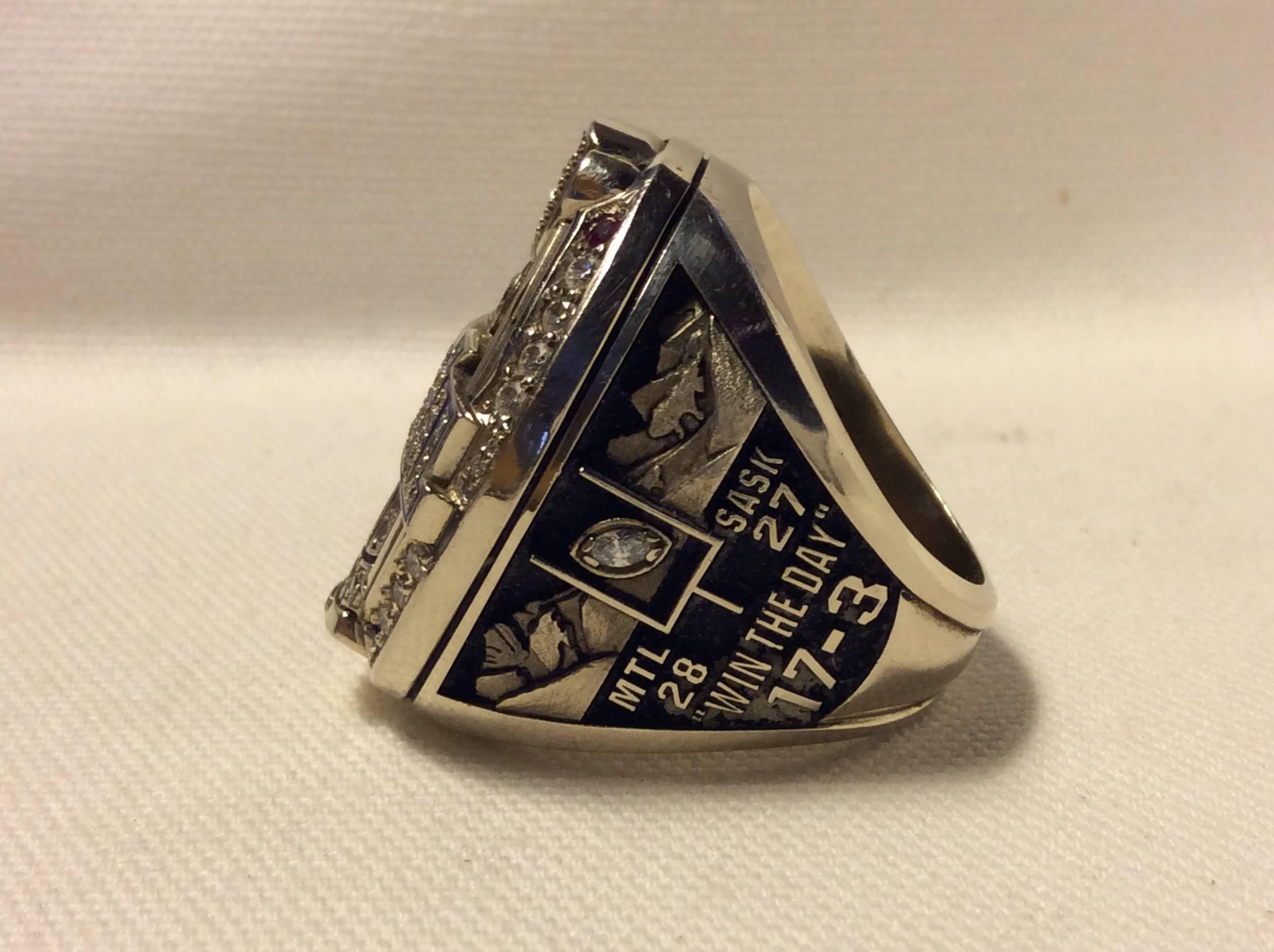 grey cup ring for sale