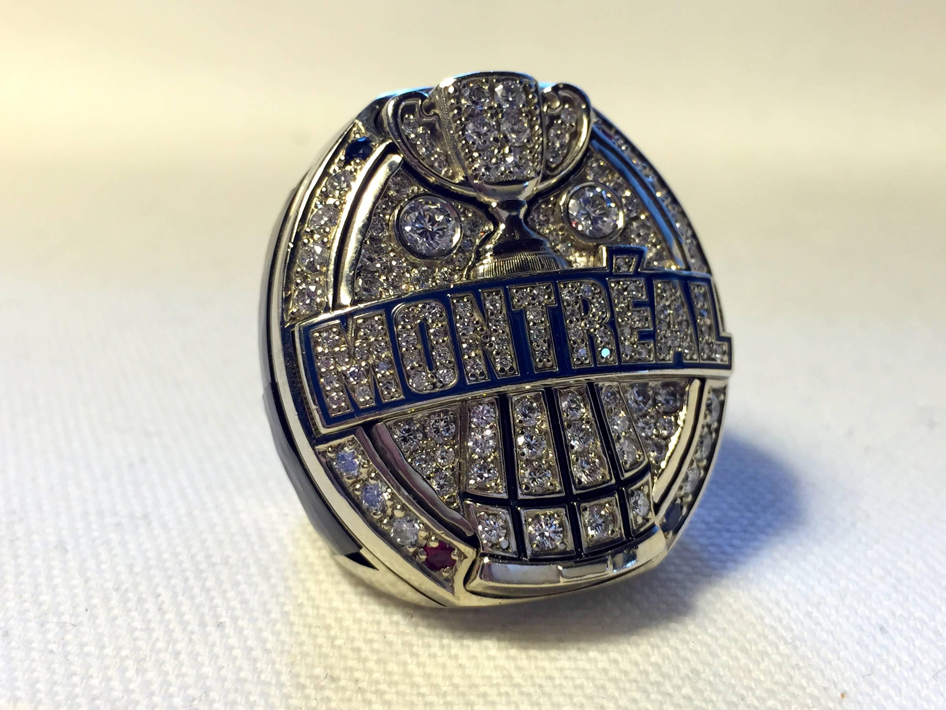 2009 Montreal Alouettes CFL Grey Cup Championship Players Ring football nfl gold For Sale 2