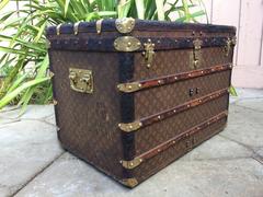 Antique Louis Vuitton Steamer Wardrobe Trunk