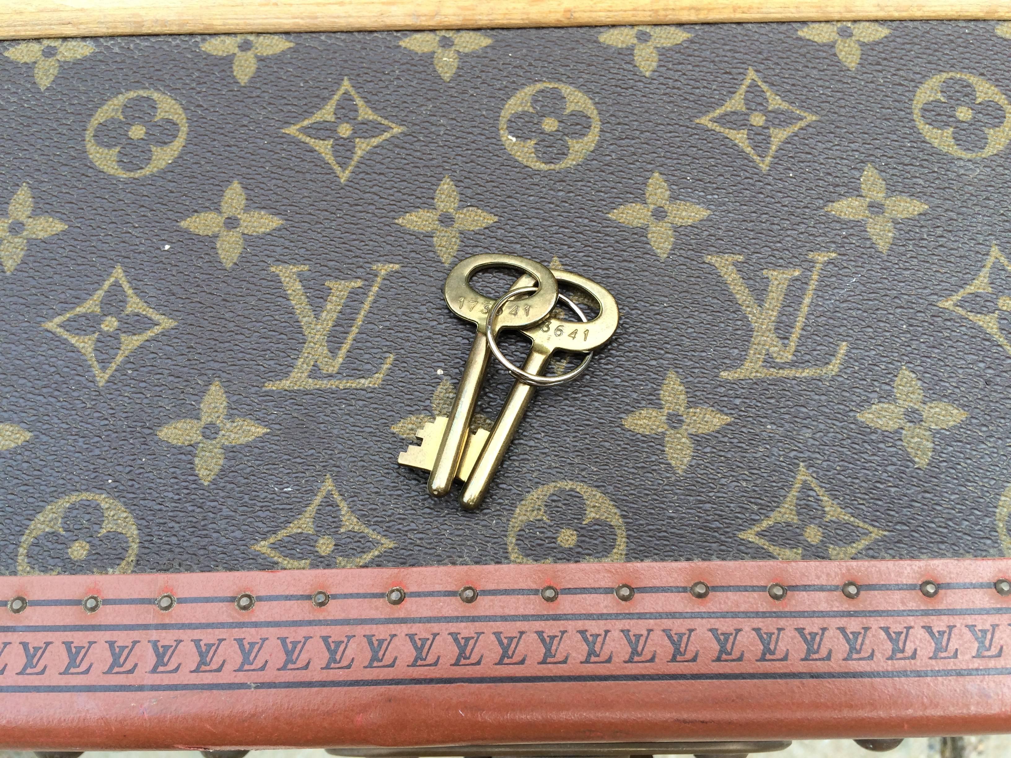 Louis Vuitton Antique Monogram Cabin Steamer Trunk Goyard Purse bag suitcase  For Sale 4
