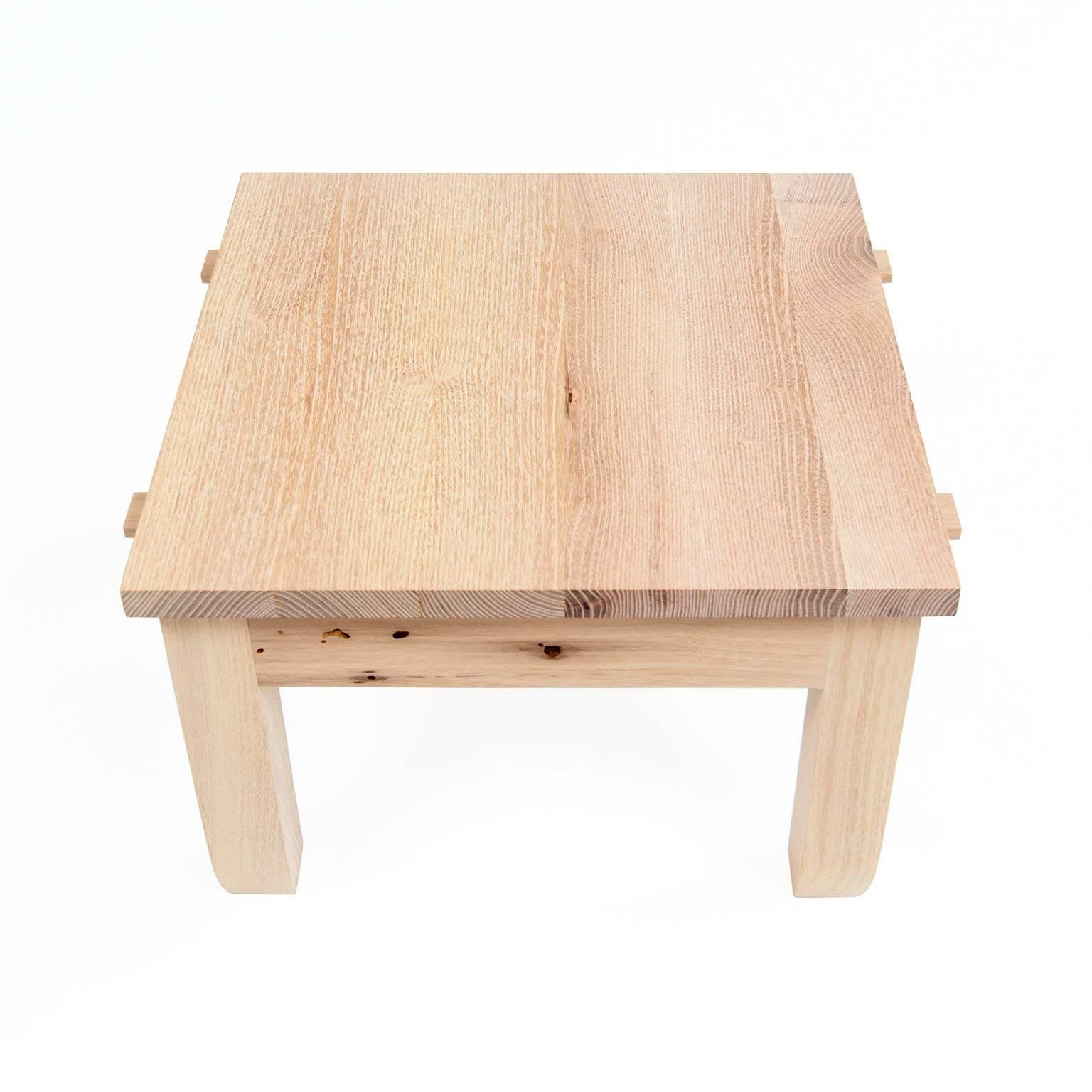Prayer stool 011
black locust
Measures: 17 square x 11 high
no finish
2017

As always-one step up towards reaching your inner goals or your upper shelves. The perfect front hall shoe bench, plant stand, luggage rack-this prayer stool in local