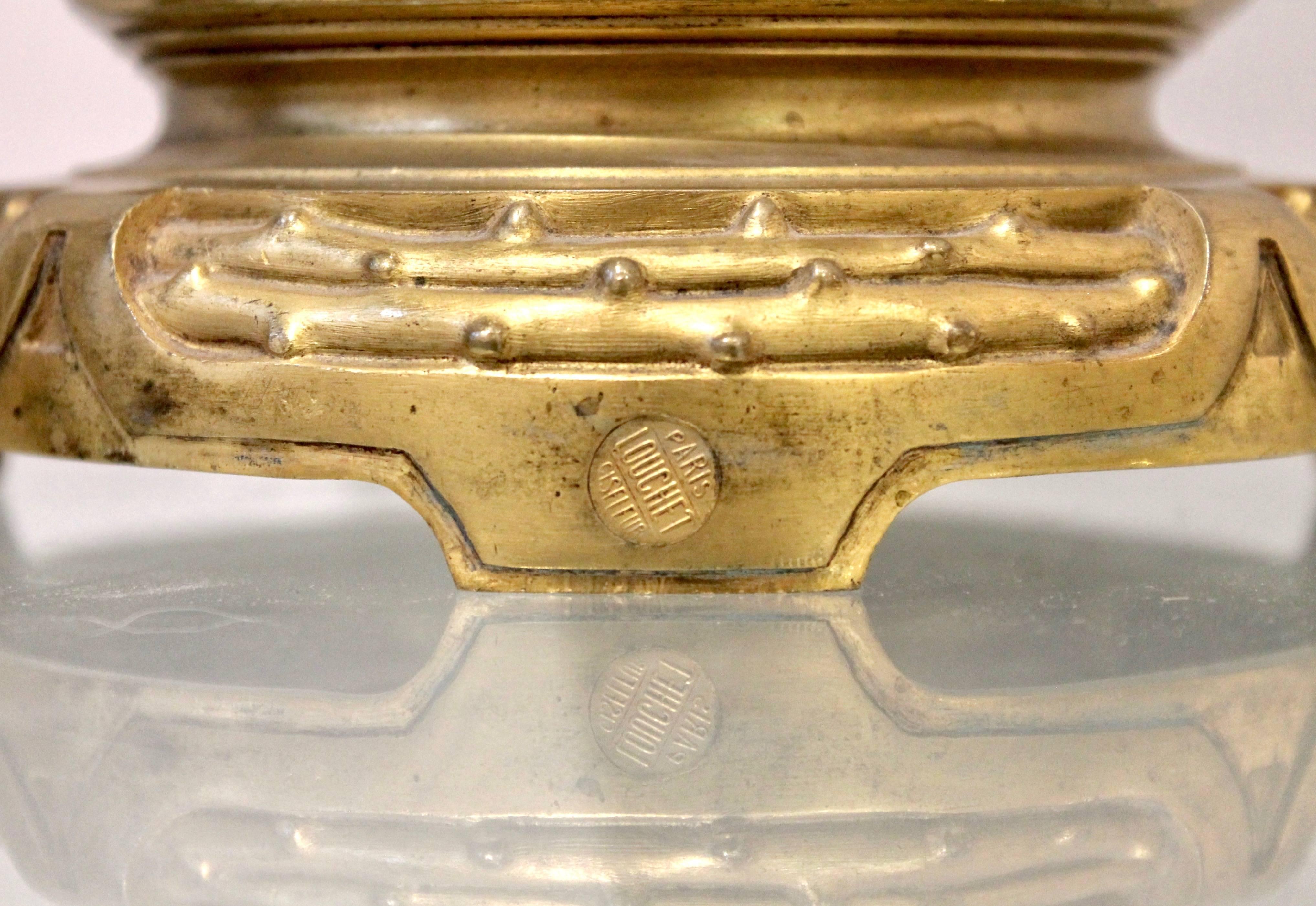 Paire de vases Art Nouveau Paul Louchet en faïence, vers 1900 1
