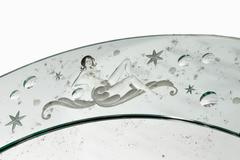 Two Large Early 1950s Venetian Mirrors