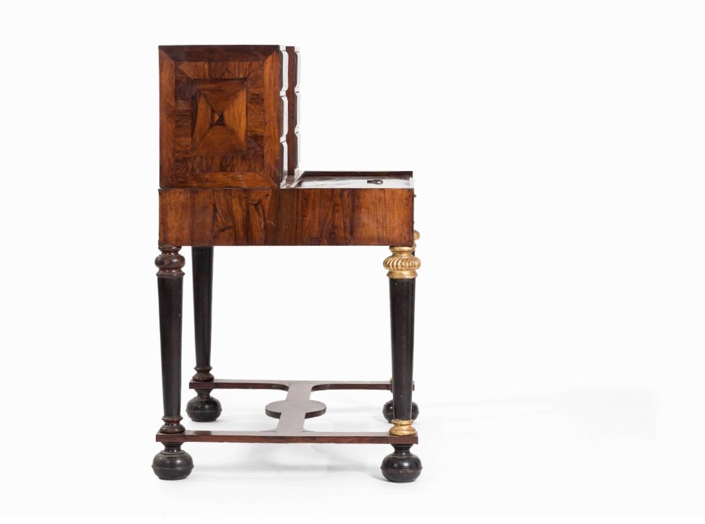 18th century tin marquetry writing desk.