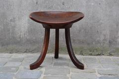 Tabouret de la Sécession viennoise par Adolf Loos pour J. Veillich:: Autriche:: vers 1903