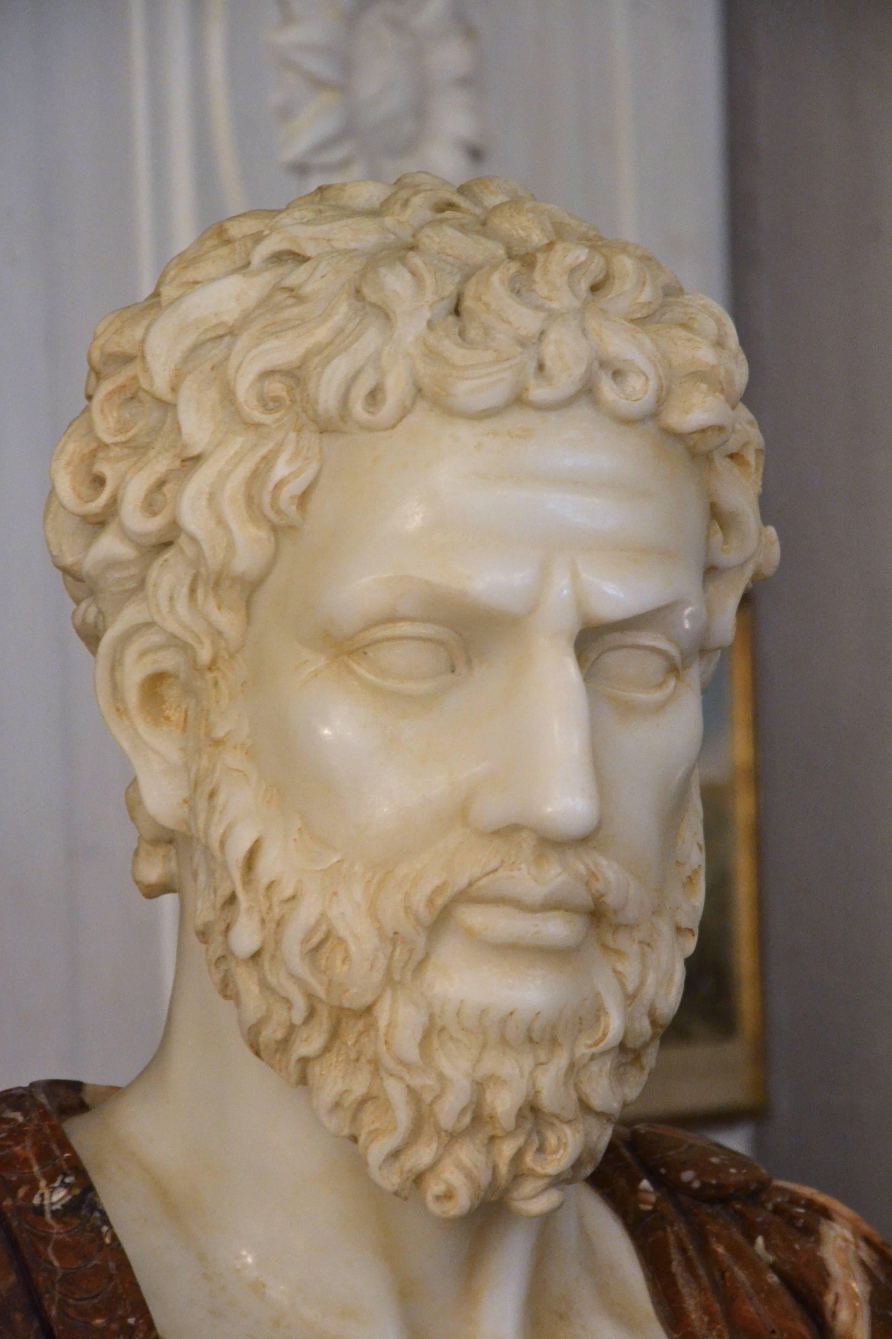 Italian marble bust.