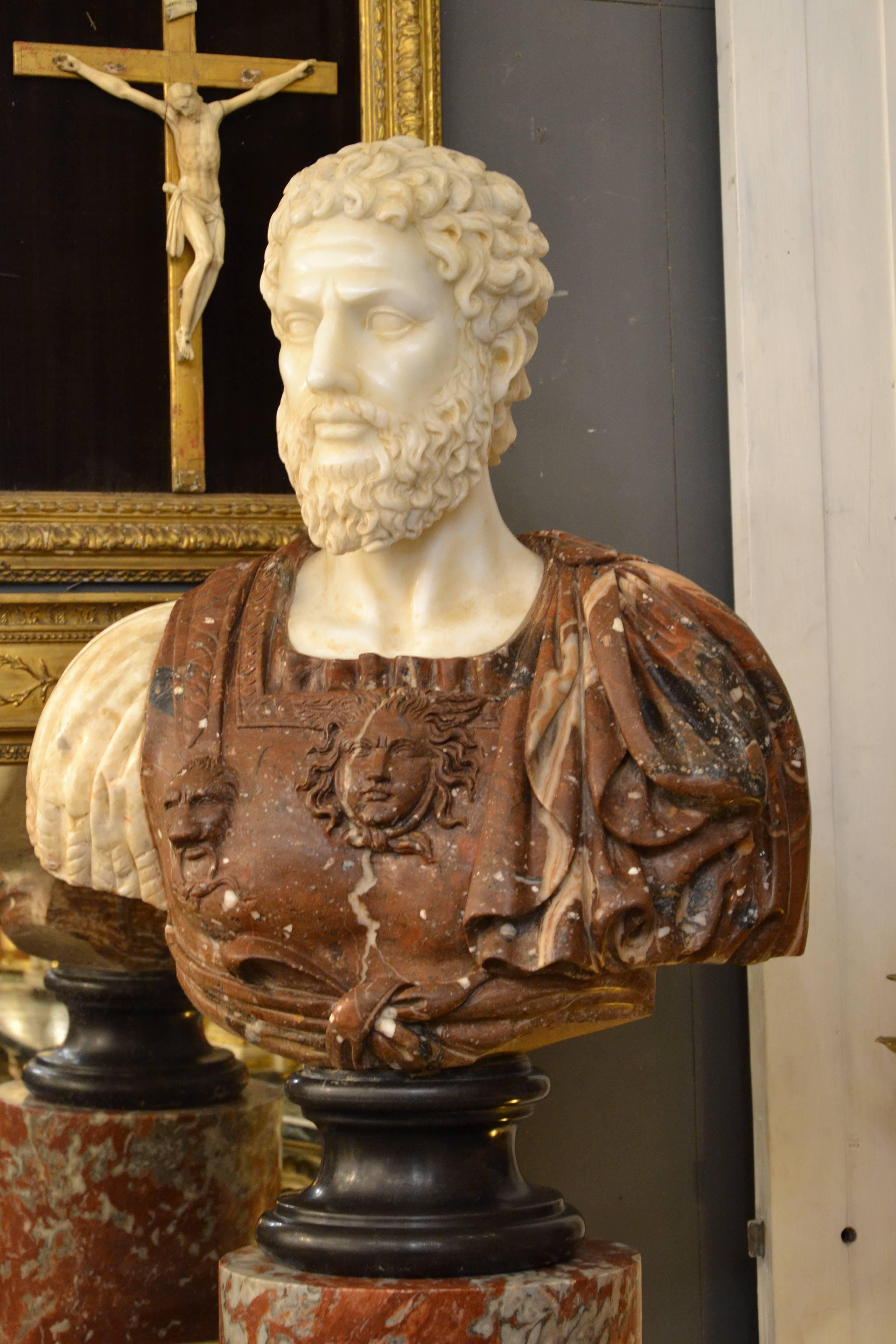 Classical Roman Beautiful Italian Marble Bust