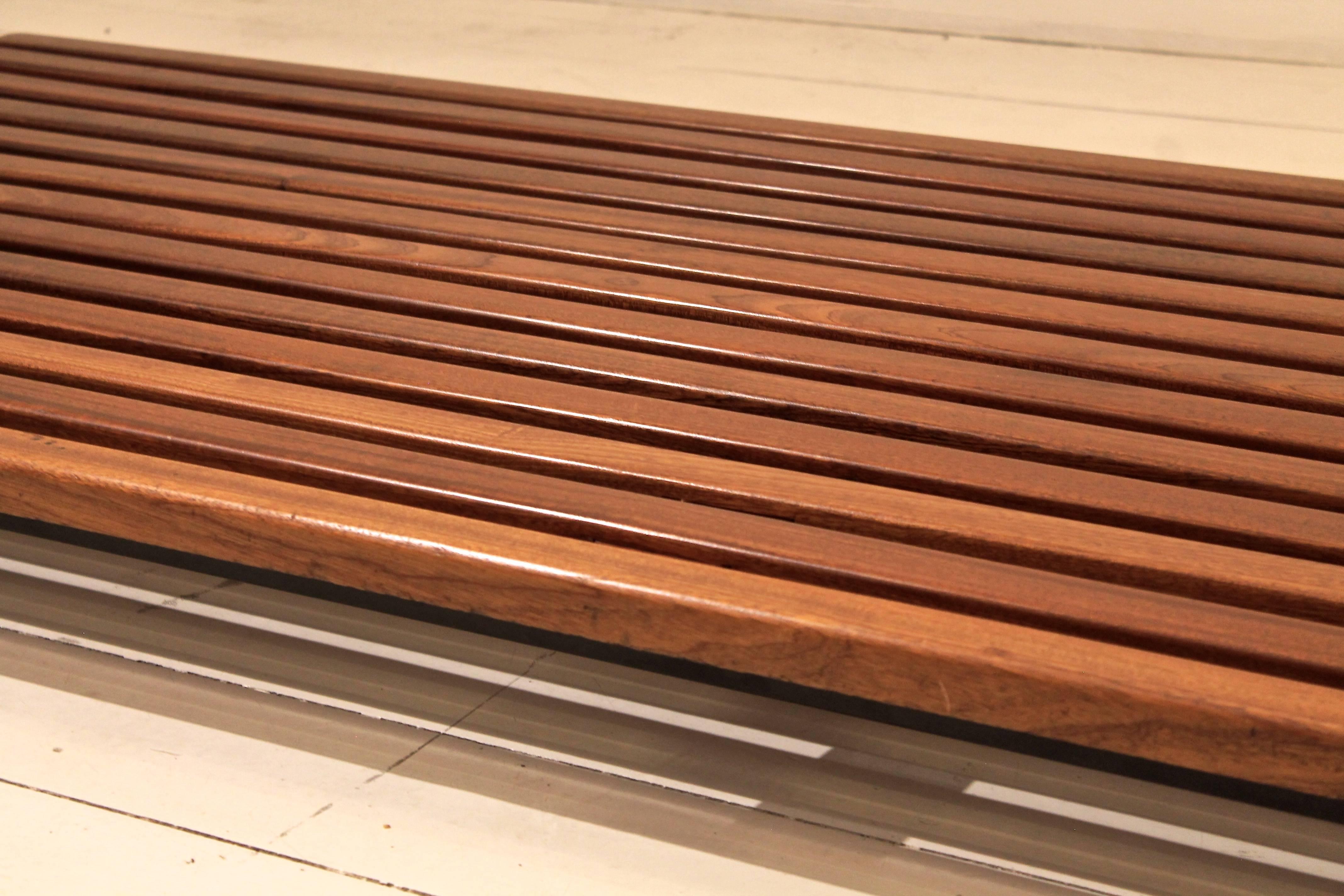 Bench designed by Charlotte Perriand for the Cansado dormitory town in Mauritania.
Made in France.