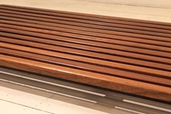 Banc bas en acajou « Cansado » de Charlotte Perriand pour Steph Simon Editions 1954