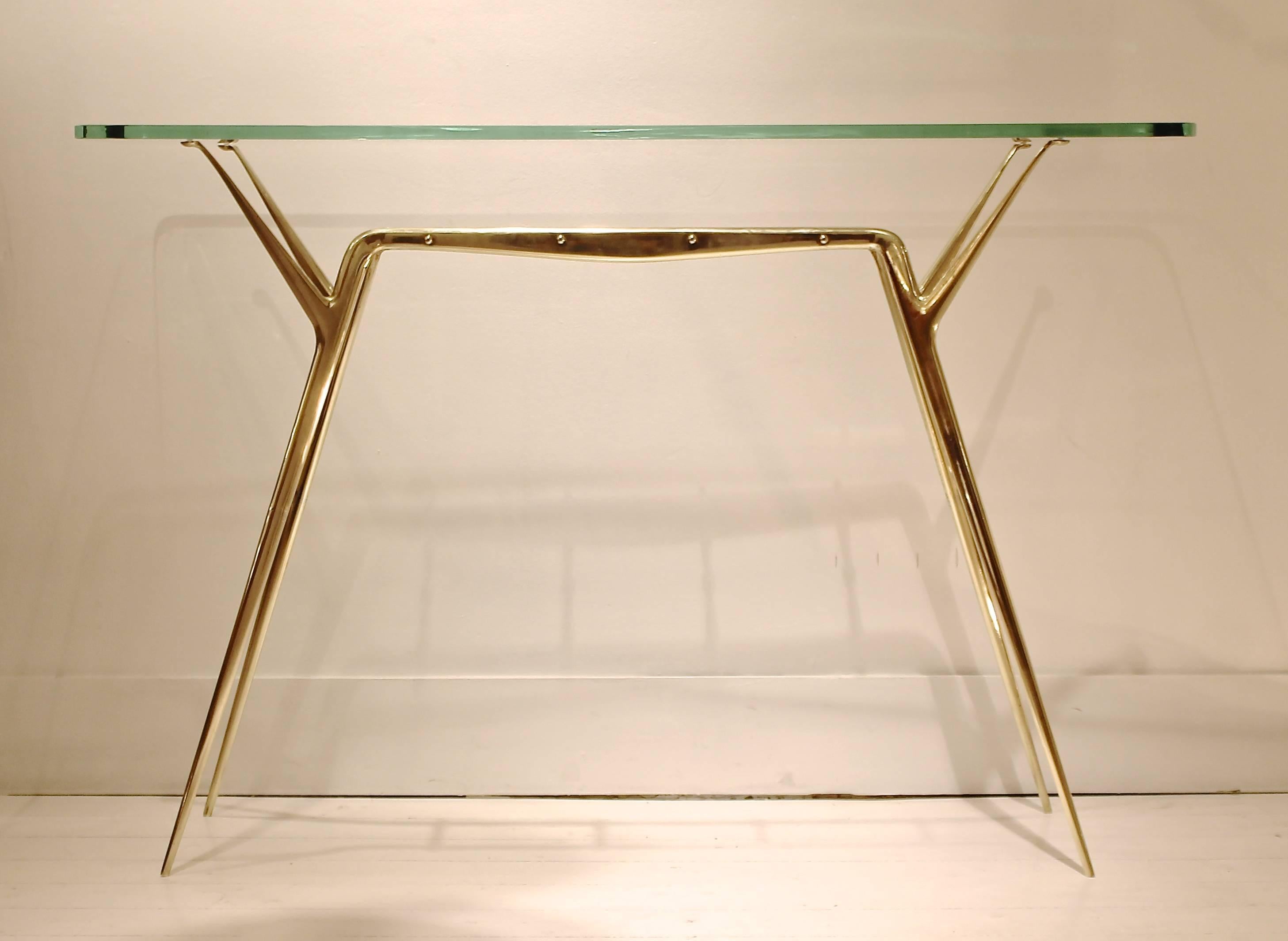 Born in Naples in 1929, Italian architect-designer Cesare Lacca created modernist furniture and metalwork throughout the 1950s. Though details of his personal life and professional training remain lost to history, there are sufficient surviving