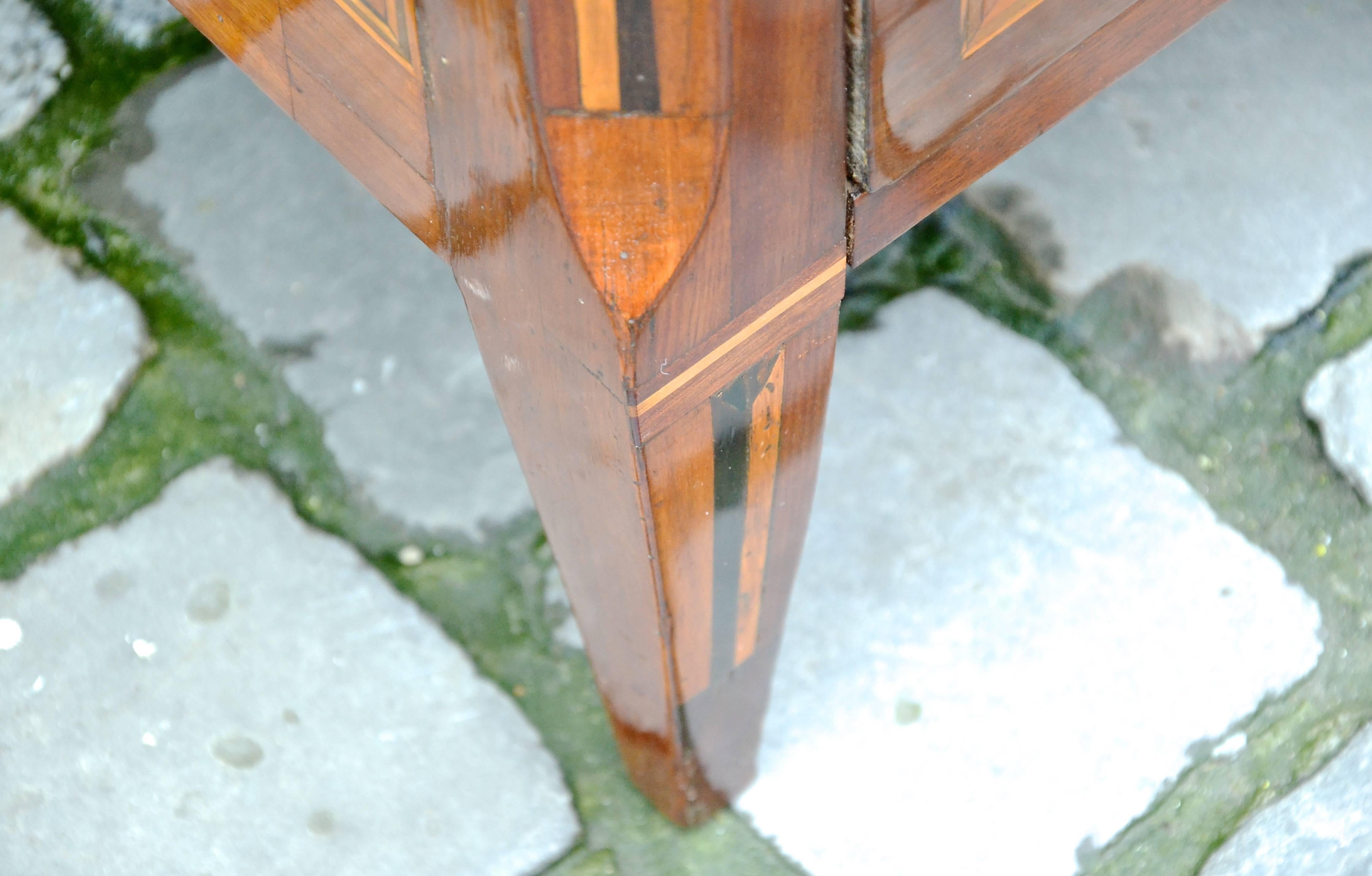 18th C. French Marquetry Chest Of Drawers, Stamped J. Chastel 1