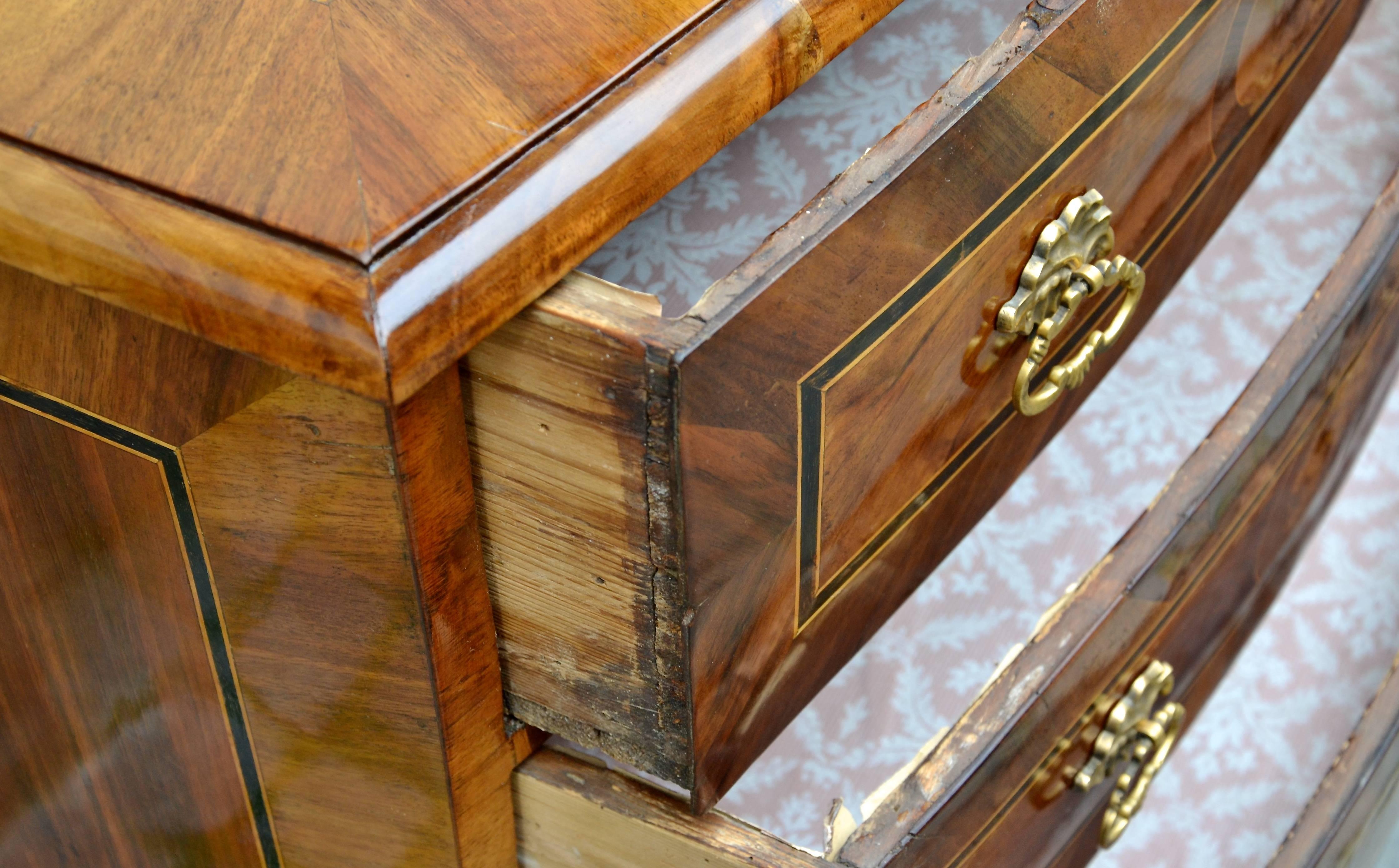 18th Century German Marquetry Chest of Drawers For Sale 2