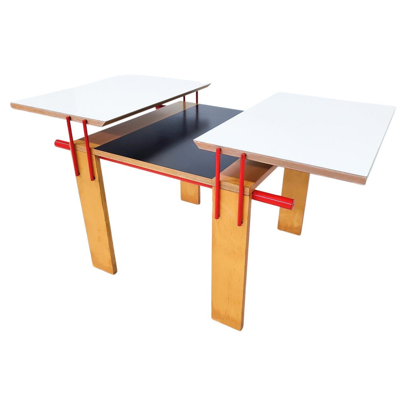 Mid-Century Modern "Achab" Folding Table by Laura De Lorenzo & Stefano Stefani For Sale