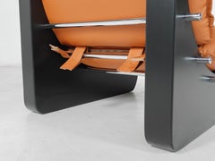 Pair of Armchairs by Guiseppe Munari, Italy, 1970s - New Upholstery