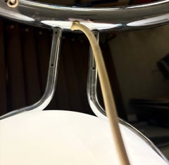 Large Chandelier, Glass and Metal, 1970s