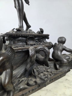 "Archer" Bronze Sculpture With A Brown Patina, Circa 1900s