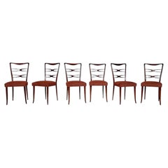 Set di 6 sedie di Guglielmo Ulrich, anni ’40 – Rivestimento nuovo