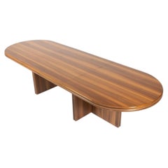 Mid-Century Large Dinning Table, Wood, Italy, 1970s