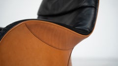 Louisiana Lounge Chair and Ottoman by Vico Magistretti for De Padova, Italy