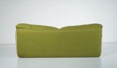 Green Plumy Sofa by Annie Hiéronimus for Cinna, 1980s