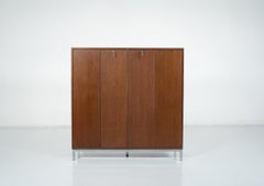 Wood Cabinet by Jules Wabbes for Bergwood, Butterfly Doors, 1960s