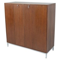 Wood Cabinet by Jules Wabbes for Bergwood, Butterfly Doors, 1960s