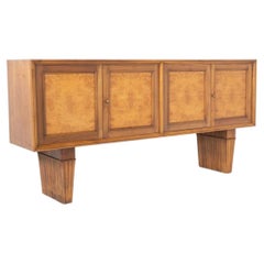 Mid-Century Wooden Sideboard, Art Deco Style, Italy