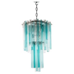 Kaskaden-Kronleuchter aus Murano-Glas im Mid-Century-Modern-Stil von Venini, Italien, 1960er Jahre