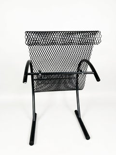 Black Metal Armchair "Sing Sing Sing" by Shiro Kuramata for XO Design, 1985