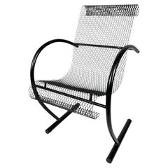 Black Metal Armchair "Sing Sing Sing" by Shiro Kuramata for XO Design, 1985