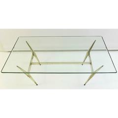 Elegant Crystal Art Coffee Table, Italy, circa 1950