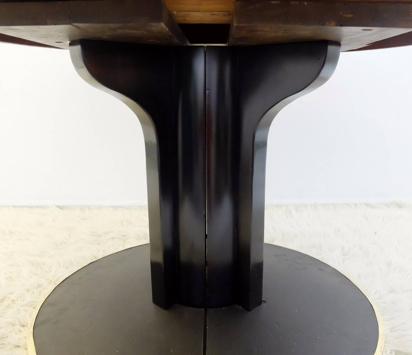 Early 20th Century Josef Hoffmann Black Lacquer Gueridon for Thonet, Vienna 2