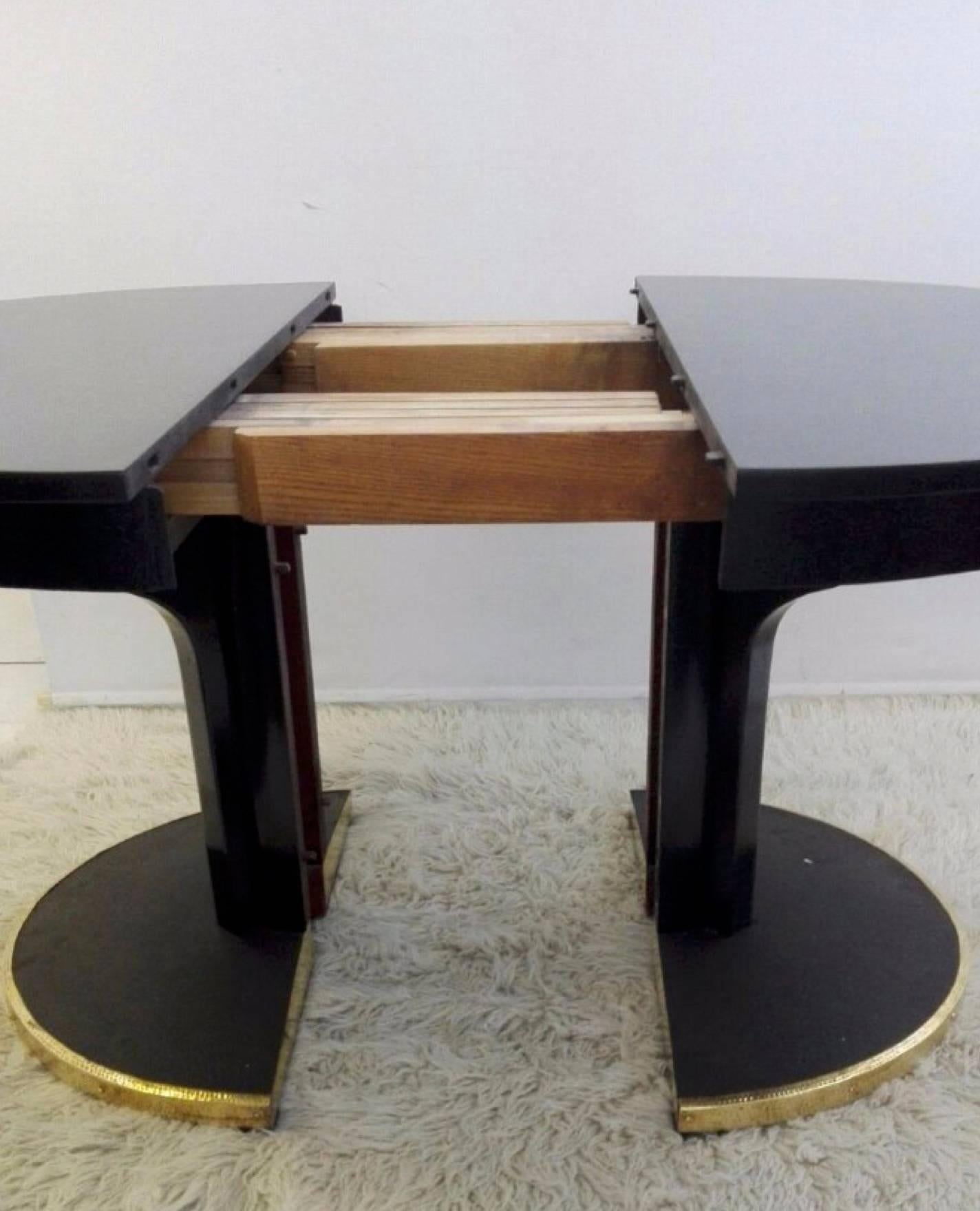 Vienna Secession Early 20th Century Josef Hoffmann Black Lacquer Gueridon for Thonet, Vienna