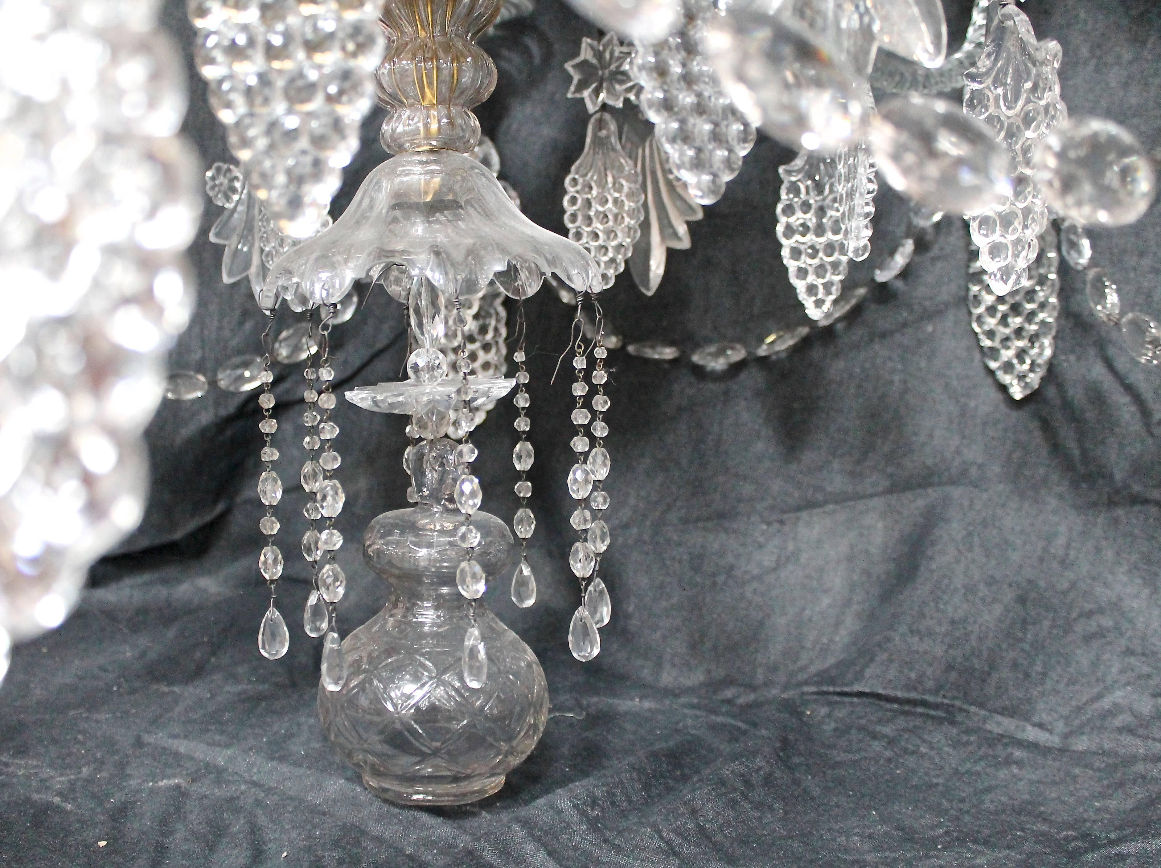 Magnificent Pair of 18th Century Inspired Liege, Belgium Glass Chandeliers 3