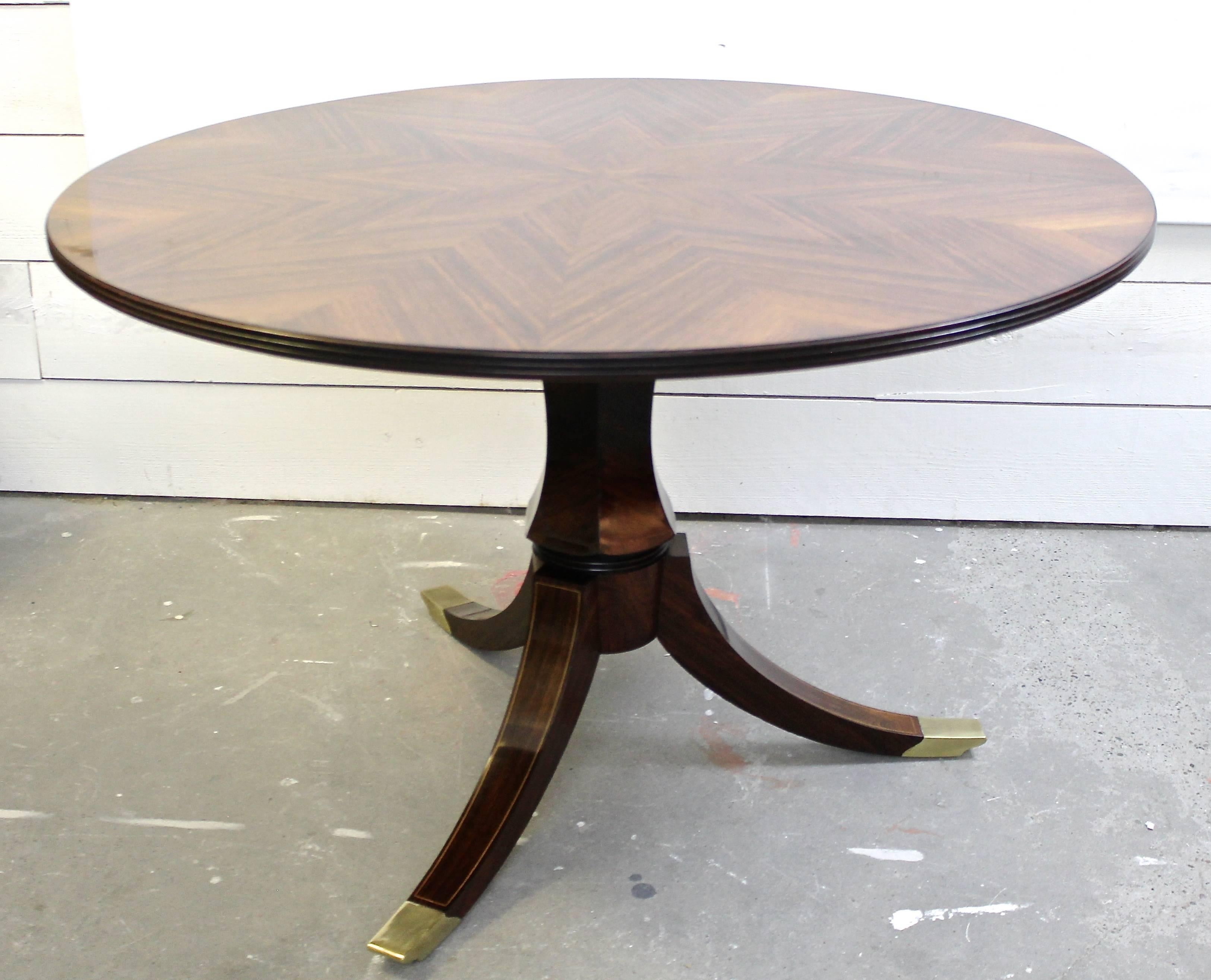 Wood 1950's Paolo Buffa Pedestal Dining/ Center Table, Italy