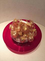 Late of 20th Century Murano Glass Centerpiece with Blown Glass Fruits