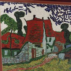 "Tribute to Van Gogh" Glass Mosaic Panel Made by Svetlana Ostapovici